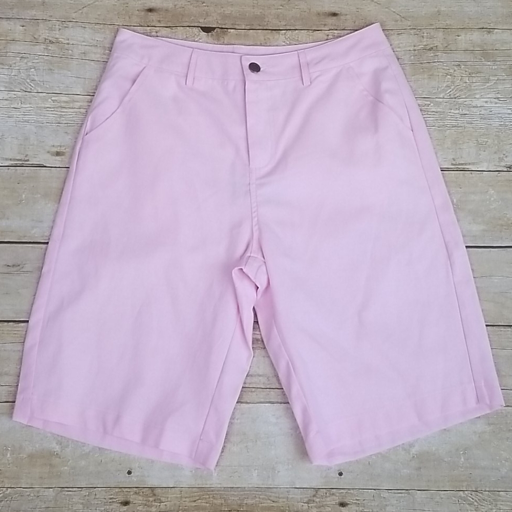 Umgee Pink High Waist Bermuda Shorts